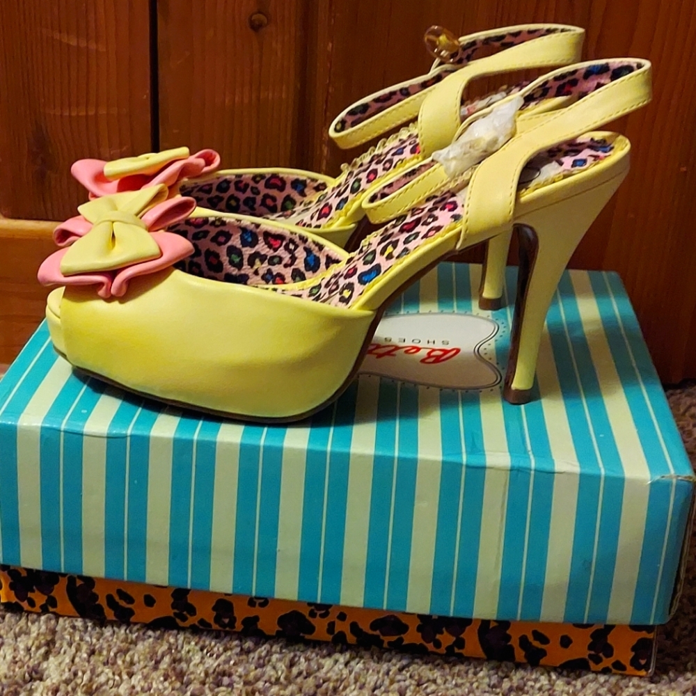 New in box Bettie Page stiletto heels